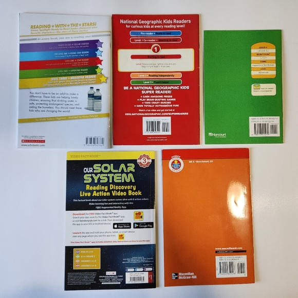 5 Educational Books Bundle (Planets, Solar System, Planes, Geography) - Picture 2 of 2